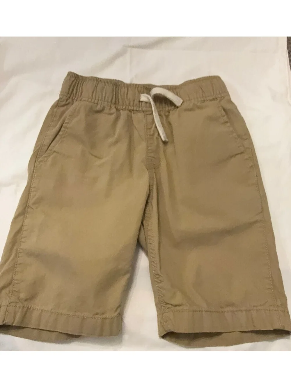 Children's Place Boys Khaki Elastic Waist Shorts, Size 7